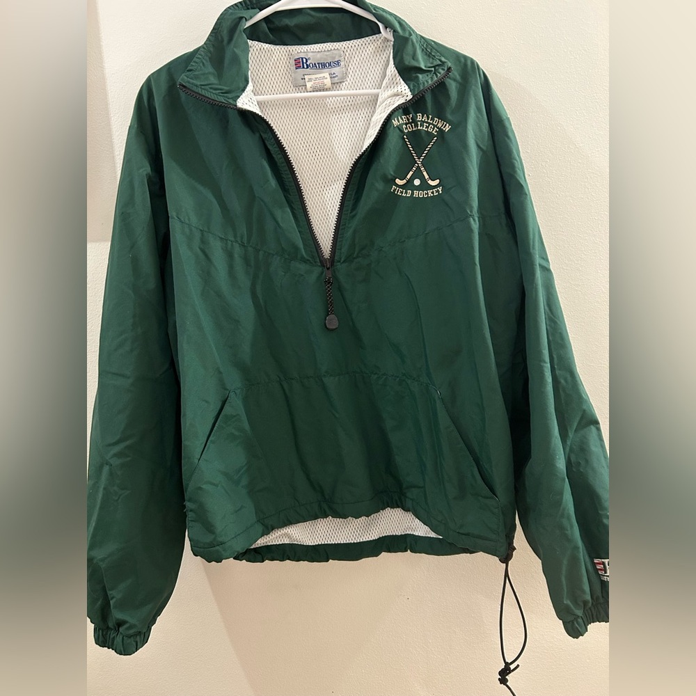 Boathouse Vintage Women’s M Field‎ Hockey Team Jacket Mary Baldwin College Green